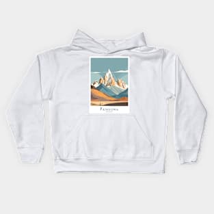 Majestic Patagonia Peaks Argentina minimalistic style Kids Hoodie